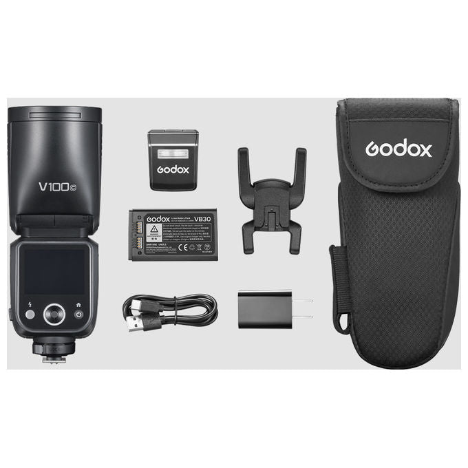 Godox 6952344239865 V100 Flash 100Ws TTL HSS 28-105mm colore Nero