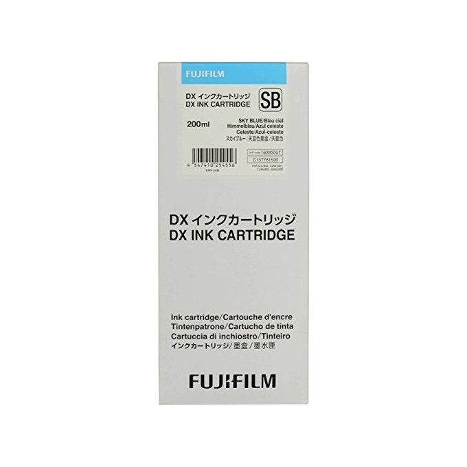 Fujifilm 70100111586 Cartuccia d'Inchiostro Skyblue 200 ml tipo a pigmenti compatibile con sistemi Fujifilm DX100 colore Skyblue