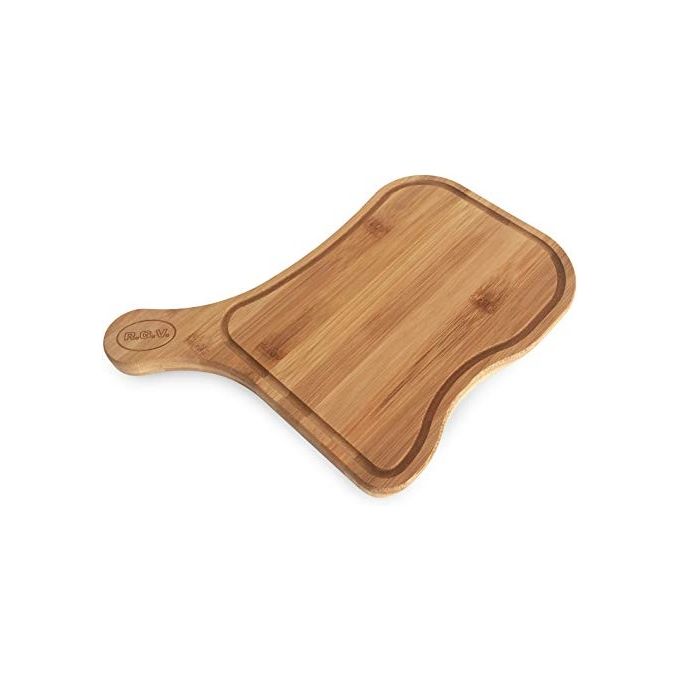 RGV 701861 Tagliere per Affettatrici Elettriche in Bamboo con Piedini Antiscivolo 300x242mm colore Naturale