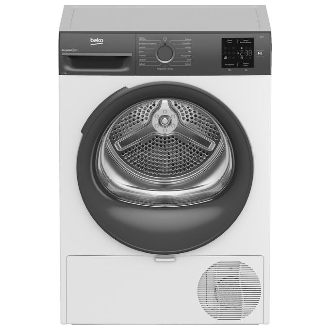 Beko 7188242780 NX Series Asciugatrice Pompa di Calore 9 Kg Classe D AquaWave Display Digitale (59.8x60.7x84.6 cm) colore Bianco