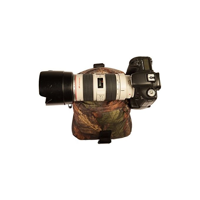 Buteo Photo Gear BPGBB1 Bean Bag 1 Saddle and Belt Supporto per Fotocamera e Obiettivo Forma a V con Cinghia Regolabile e Cerniera di Alta Qualita' colore Nero
