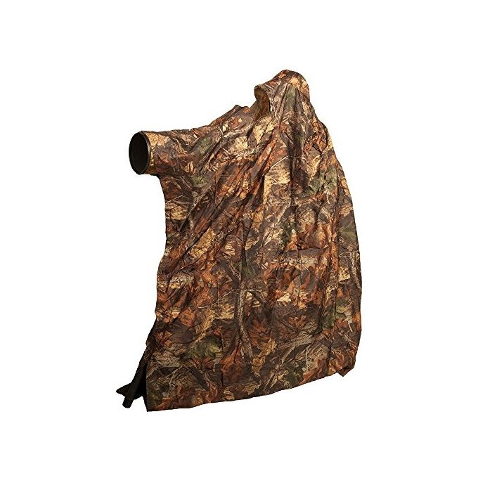 Homos BPGBHI Buteo Photo Gear Bag Hide Mantello mimetico in poliestere con apertura per obiettivo e anello per la testa colore Mimetico