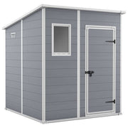 Keter Casetta da Giardino Manor Pent 6X6 in Resina 183,5x185x200,5h Grigio