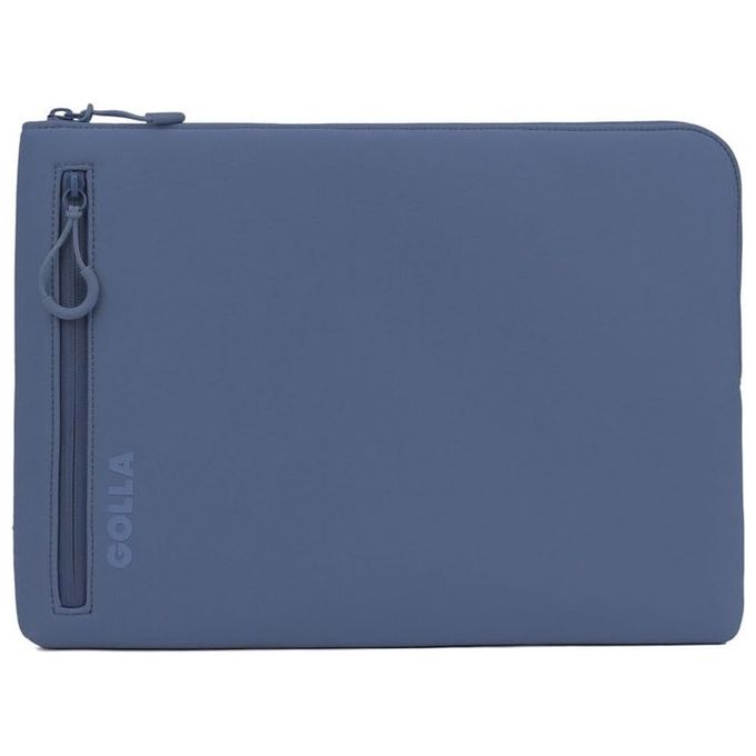 Golla 601655 Metro Sleeve Custodia Notebook 15'' Neoprene 2 Scomparti Scratch Resistant colore Blu