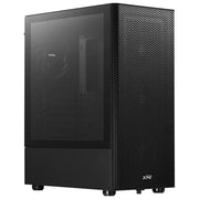 XPG 75261056 VALOR MESH Midi Tower Nero con pannello in vetro temperato e supporto per ventole fino a 360 mm colore Nero