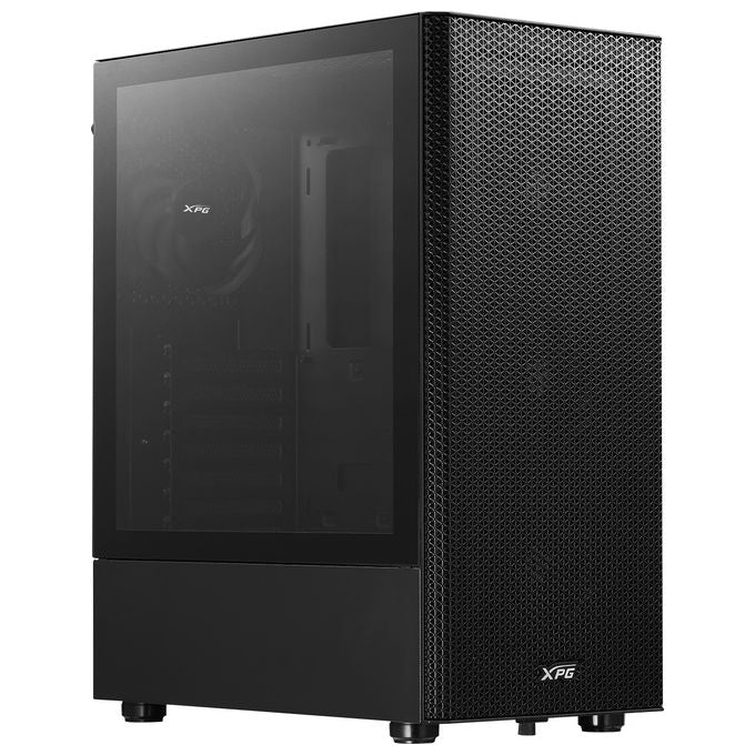 XPG 75261056 VALOR MESH Midi Tower Nero con pannello in vetro temperato e supporto per ventole fino a 360 mm colore Nero
