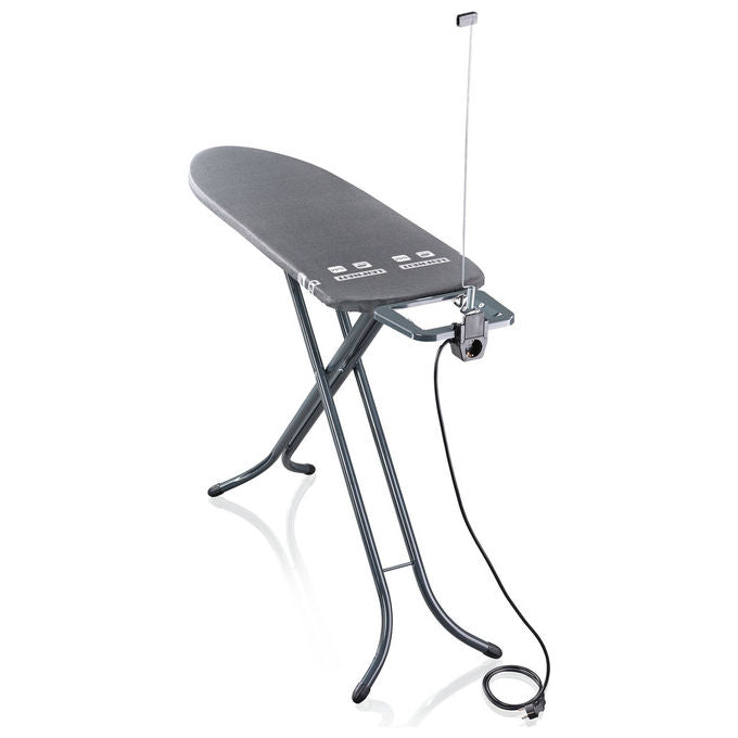 Leifheit 76214 Air Board M Asse da stiro completo con supporto per ferro e rivestimento Thermo-Reflect 400 x 1530 mm colore Grigio