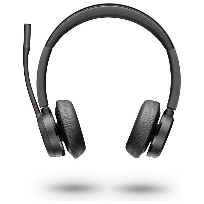 Poly 218475-01 Voyager 4320 Auricolare Bluetooth Stereo con Dongle USB-A BT700 Portata 50 m Autonomia 24 Ore colore Nero
