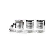 Gicos Utilissimi Barattolo in Vetro Silver 3 Pezzi