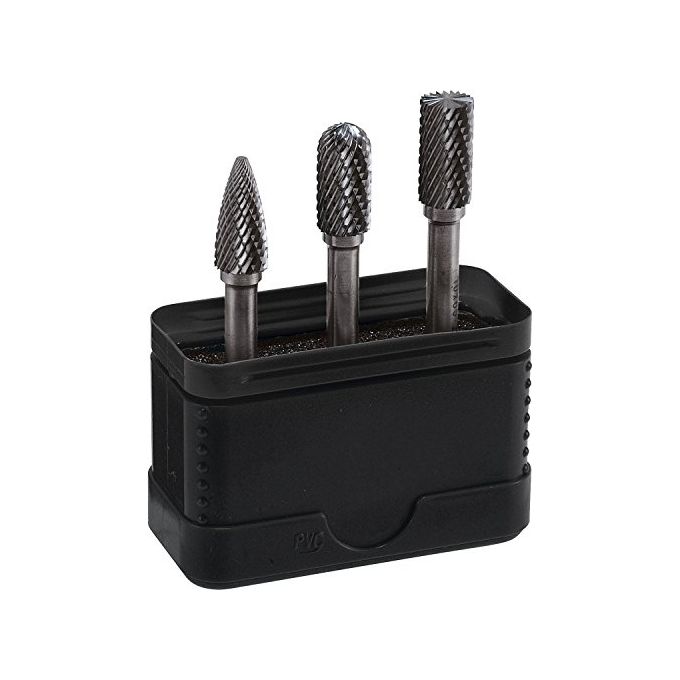 Alpen 776000003100 Frässtiftset Hartmetall 3 pezzi Diametro albero 6 mm Materiale Carburo di tungsteno colore Grigio