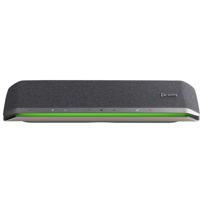 HP Poly 216873-01 Sync 60 Vivavoce da Tavolo Certificato per Microsoft Teams Connesso USB-A USB-C Bluetooth 5.1 NFC Batteria agli Ioni di Litio colore Argento