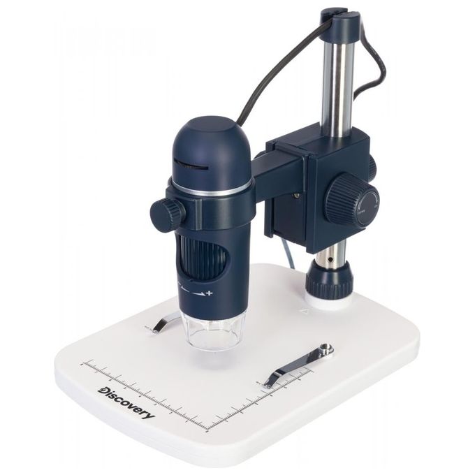 Levenhuk 78160 Discovery Microscopio Digitale 5 MP Ingrandimento 10-300x Messa a Fuoco Manuale colore Nero