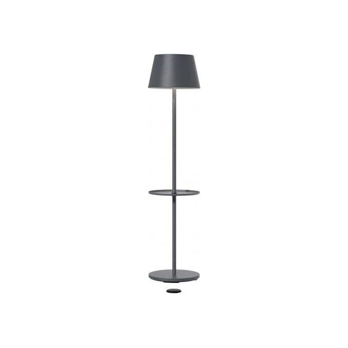Sompex 78392 GARCON Lampada da terra ricaricabile LED dimmerabile con funzione RGB IP65 150 cm colore Grigio antracite