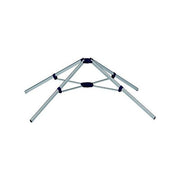 Gimi Garden Supporto per Stendibiancheria da Giardino in Alluminio 115x115x43,5 cm Leggero e Pratico per Esterni