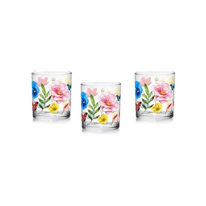 Cerve M86770 Linda Set 3 Bicchieri Tumbler da Acqua Isabel 220 cc colore Multicolore