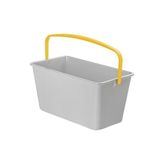 Apex Secchio Squizzo L 15 (GRIGIO CON MANICO GIALLO)