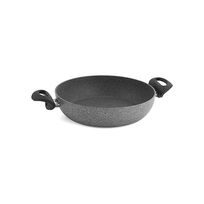 Ballarini 514597 Cortina Granitium Eco Tegame 2 Manici Antiaderente Induzione 28 cm colore Grigio Pietra