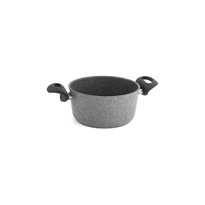 Ballarini 514627 Cortina Granitium Eco Casseruola 2 Manici 20 cm Antiaderente 5 Strati Induzione