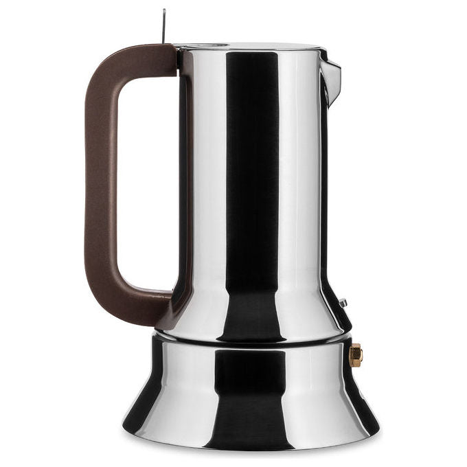 Alessi 8003299011766 9090 Caffettiera Espresso 3 tazze Acciaio inox Induzione compatibile colore Acciaio inox