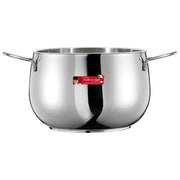 Inoxriv INO172 River Pentola Inox 2 Manici 22 cm 5 L Triplo Fondo Induzione Lavastoviglie colore Antracite