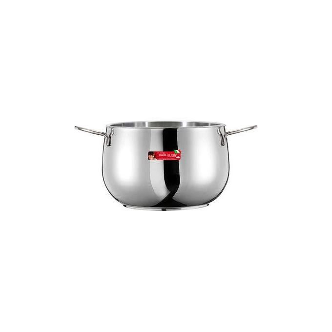 Inoxriv River Pentola Alta 2 Manici Acciaio Inox 18 10 Triplo Fondo 20 cm 4 L Induzione colore Argento