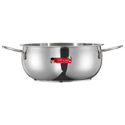 Inoxriv S.p.A. 53100096 River Casseruola Acciaio Inox 7 L Diametro 26 cm Adatta a Tutte le Fonti di Calore incluso Induzione colore Acciaio inox