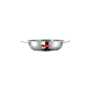 Inoxriv Tegame Inox River 2 Manici 24 cm Acciaio 18-10 Triplo Fondo Compatibile Induzione