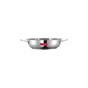 Inoxriv 53100200 River Tegame 2 Manici Acciaio Inox 18-10 Triplo Fondo 26 cm Induzione colore Acciaio inox