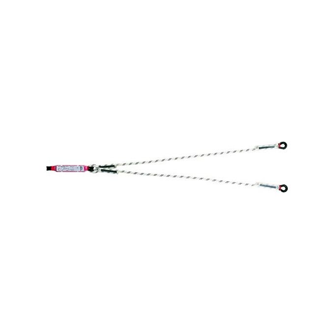 Camp 5442040 Limited Cordino con Shock Absorber Assorbitore di Energia poliammide 10.5 mm 150 cm EN355 colore Bianco