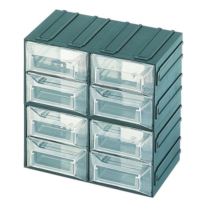 Terry 1000016 Vision 13 Cassettiera Portautensili Modulare 8 Scomparti colore Verde