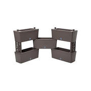 Bama KIT_ 5 Fioriere Componibili Tortora 59x23x27