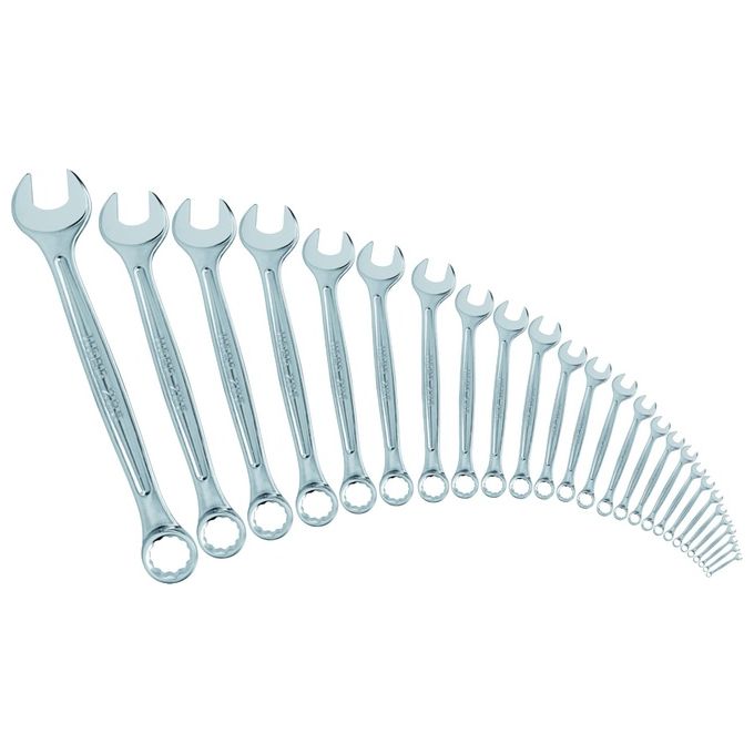 Usag U02850861 285 SE26 Serie di 26 Chiavi Combinate 6-32 mm Acciaio Cromato con Teste Inclinate 15° colore Metallico