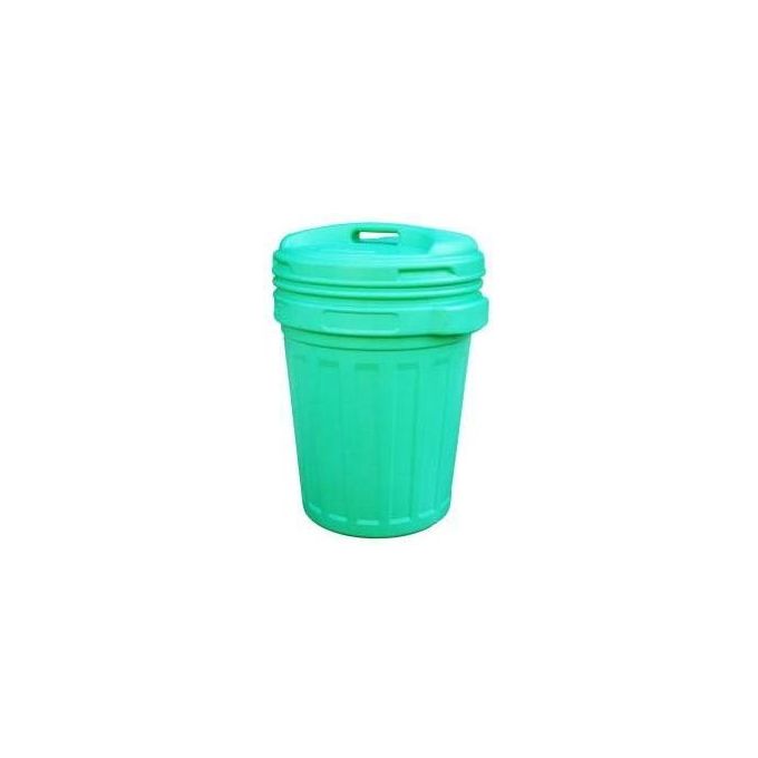 Vigor-Blinky Bidoni Immondizia Hdpe Verde Coperchio Vite 40 Litri