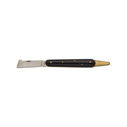 Due Buoi 202P SP OT Coltello da Innesto Lama in Acciaio al Carbonio e Spatola in Ottone colore Nero
