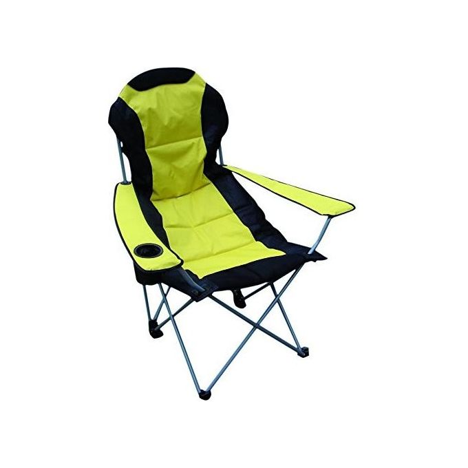 BLINKY 9693510 Summer Sedia Pieghevole da Campeggio in Acciaio con Portabicchiere e Borsa da Trasporto colore Verde