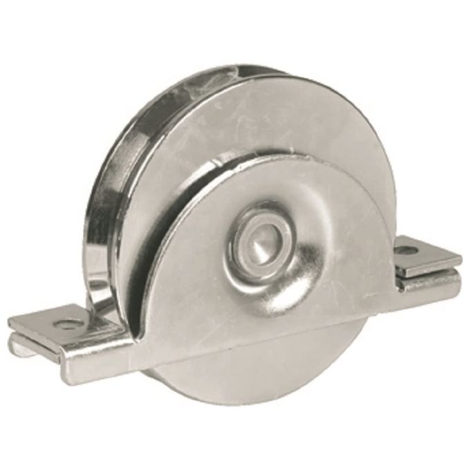 Vigor-Blinky 393 Ruote per Cancelli Gola V con Supporto Diametro 140 mm Acciaio Zincato Cuscinetto da Incasso