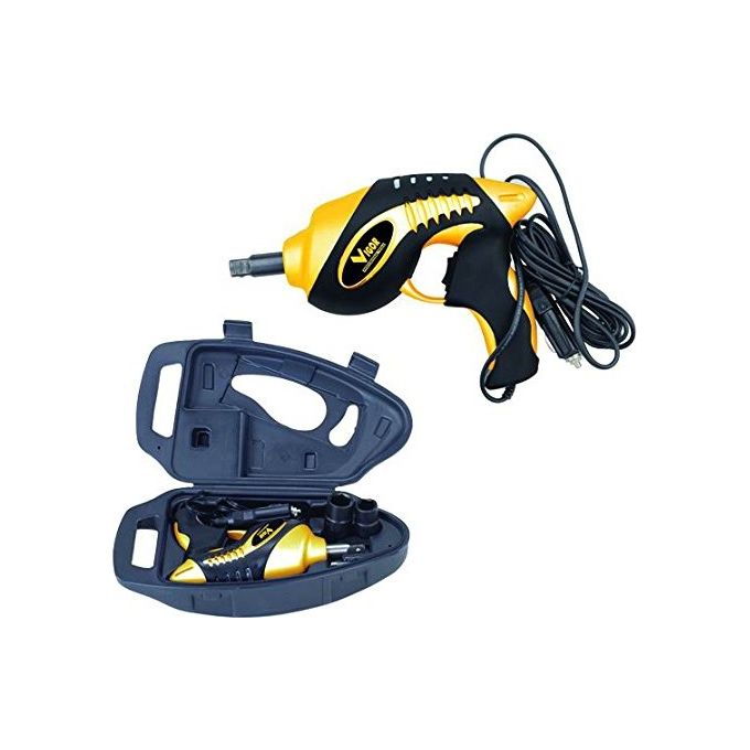 Vigor VAB-100 Avvitatore per Pneumatici 12V 100W 350 Nm con Bussole 17 19 21 23 mm