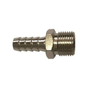 Hu-firma 5779545 Attacchi Portagomma a Resca Maschio 3-8'' M-10 in Ottone 2 Pezzi colore Argentato