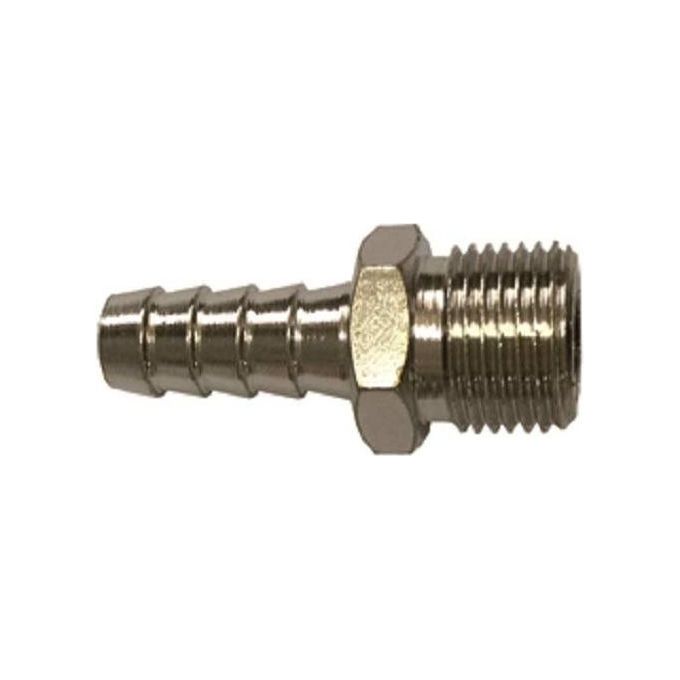 Hu-firma 5779545 Attacchi Portagomma a Resca Maschio 3-8'' M-10 in Ottone 2 Pezzi colore Argentato
