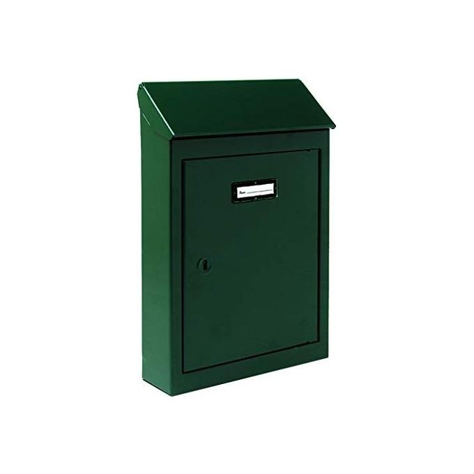 Vigor-Blinky 2730023 Cassetta Postale per Lettere Lamiera Acciaio Verniciato Numero 2 18x5x26 cm colore Verde