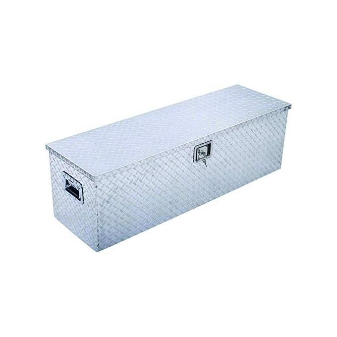 Vigor V-123 Baule Portattrezzi in Alluminio Mandorlato 2 Maniglie 117 lt 123x38x38 cm colore Metallizzato