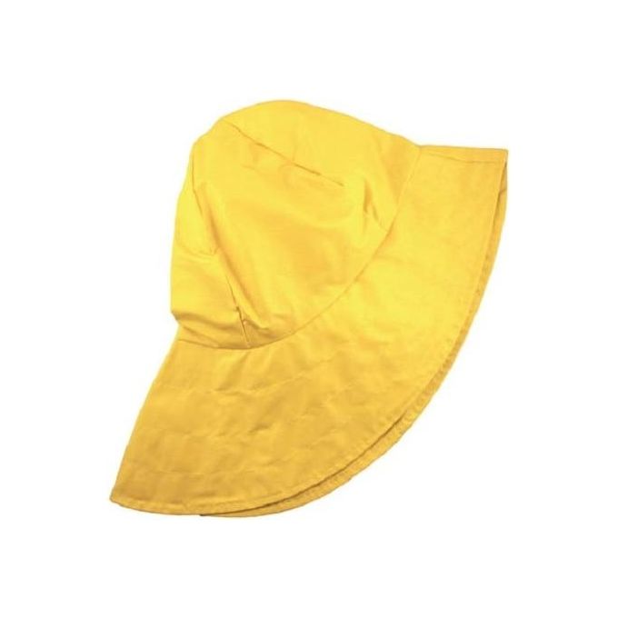 Vigor 5429210 Cappello Impermeabile Antipioggia Taglia Unica 100% Poliestere Paraorecchie Cotone con Lacci colore Giallo