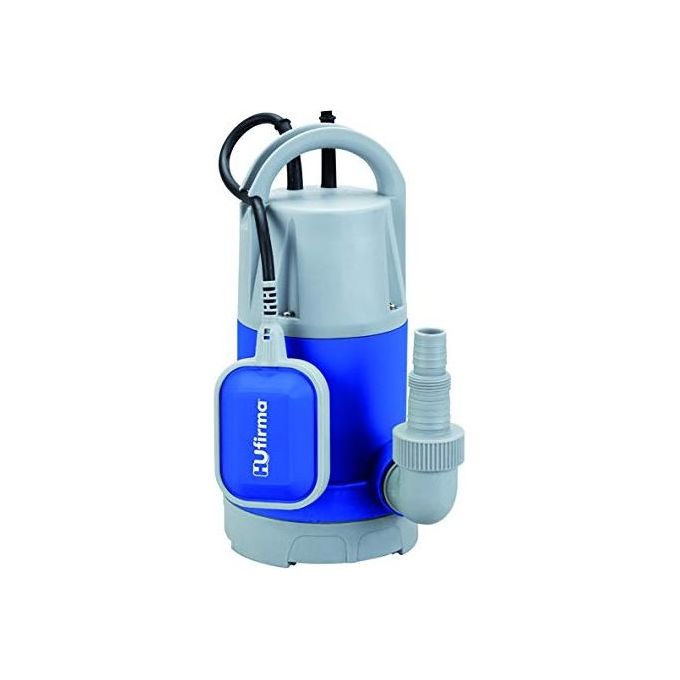 Vigor 7577010 Elettropompa Sommersa Acque Sporche 750 W prevalenza 8 m portata 13000 l-h cavo 10 m particelle 5-30 mm attacco 1'' M