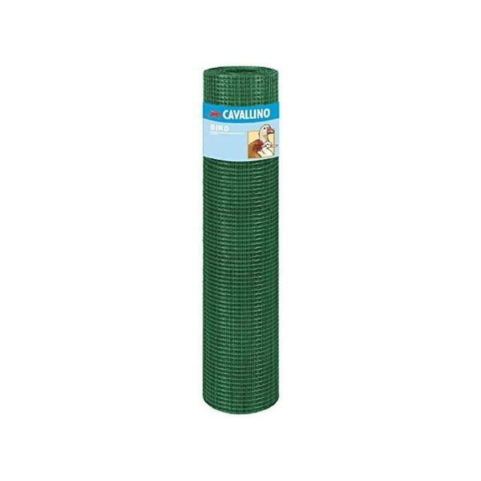 Vigor 67025 Rete Cavallino Bird Plastic Maglia 12.7x12.7 cm Filo 0.90 mm Altezza 150 cm colore Verde