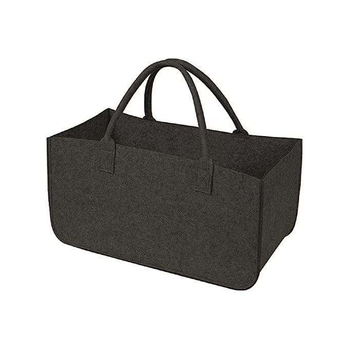 Vigor 9919052 Borsa Portalegna in Feltro 46 L carico max 20 Kg pieghevole maniglie rinforzate colore Nero