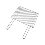 Sandrigarden 7913635 Graticola per Barbecue con Manici Fissi 60x40 cm Acciaio Cromato Lavabile in Lavastoviglie Certificazione NF400