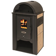 BLINKY 9815035 Ginevra Stufa in Acciaio con Fianchi in Ceramica 8.45 kW 4 stelle colore Avorio