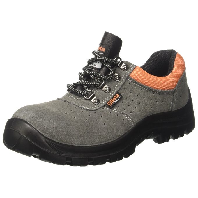 Beta 7246E Scarpe Basse Antinfortunistiche S1P SRC Pelle Scamosciata Traforata Puntale Acciaio Lamina Antiperforazione taglia 46 colore Grigio