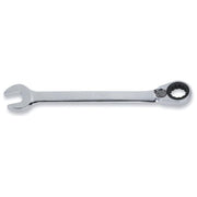 BETA 1420021 Chiave Combinata a Cricchetto Reversibile 21 mm Serie 142 con Testa e Forchetta Inclinate a 15° e Angolo di Ripresa di 5° colore Argento