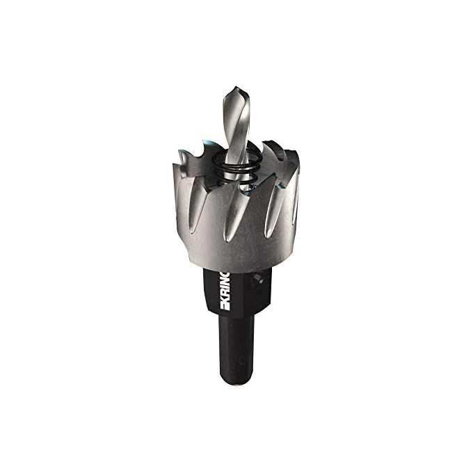 KRINO MM37 Fresa a Tazza in Acciaio HSS-G Diametro 37 mm con Gambo e Punta Pilota colore Nero